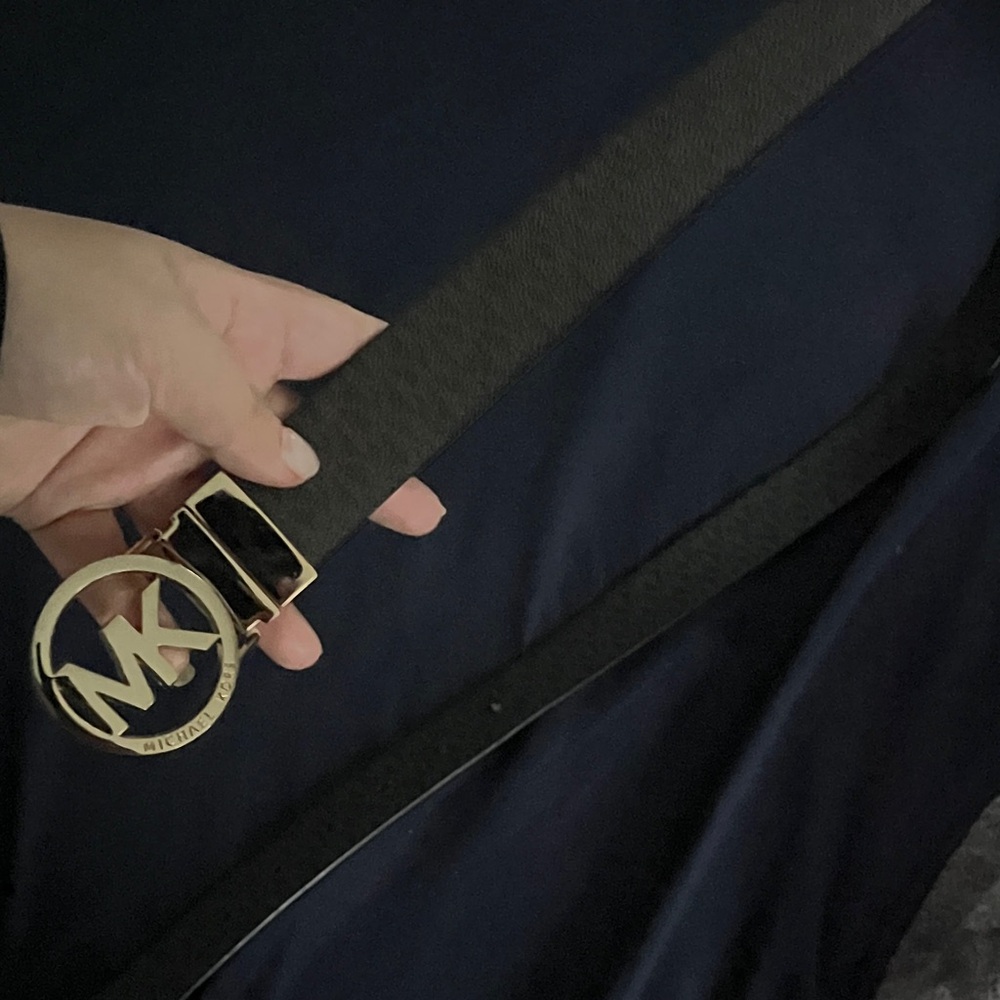 Michael Kors Black and Gold Belt Bag